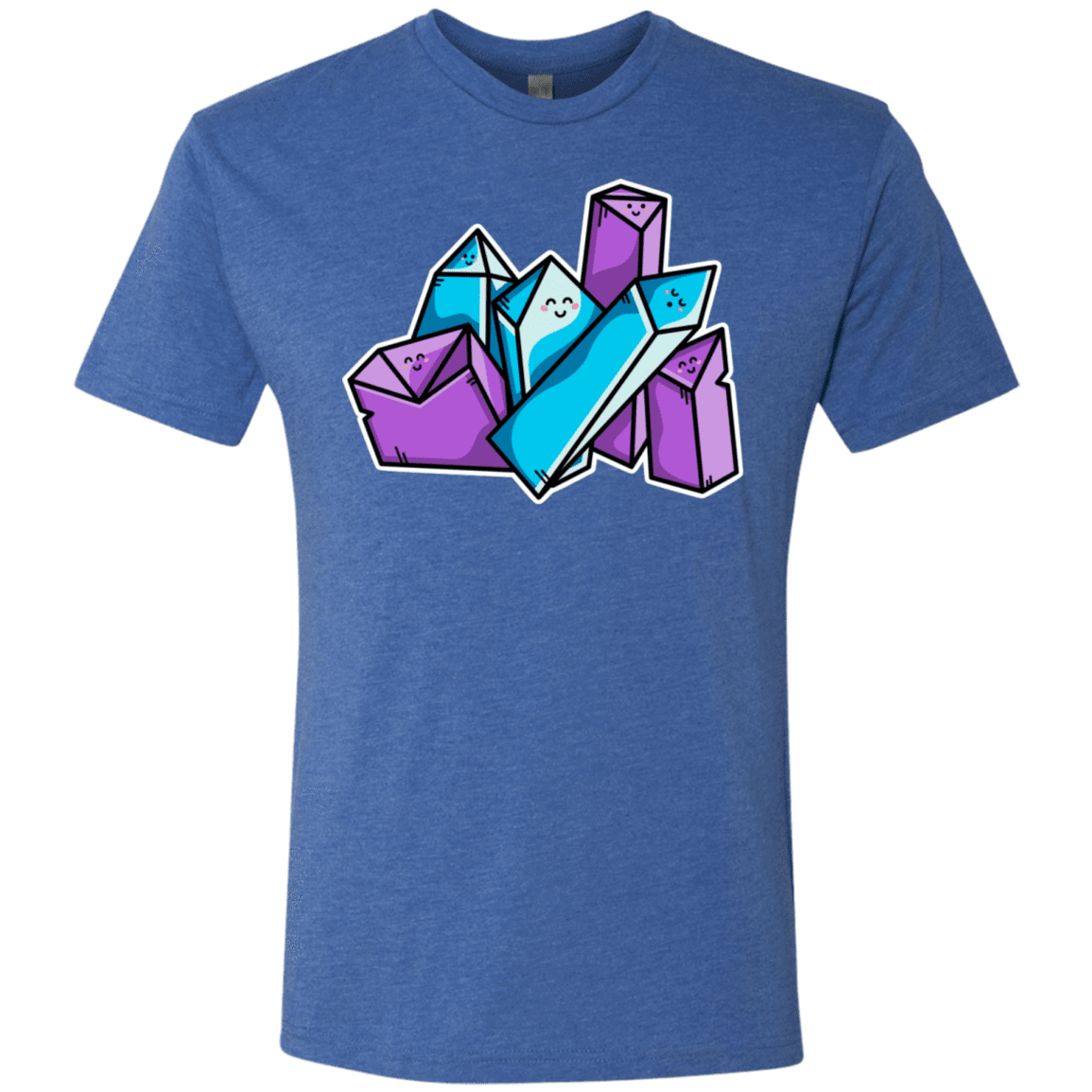 T-Shirts Vintage Royal / S Kawaii Cute Crystals Men's Triblend T-Shirt