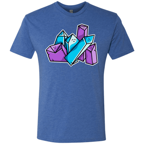 T-Shirts Vintage Royal / S Kawaii Cute Crystals Men's Triblend T-Shirt