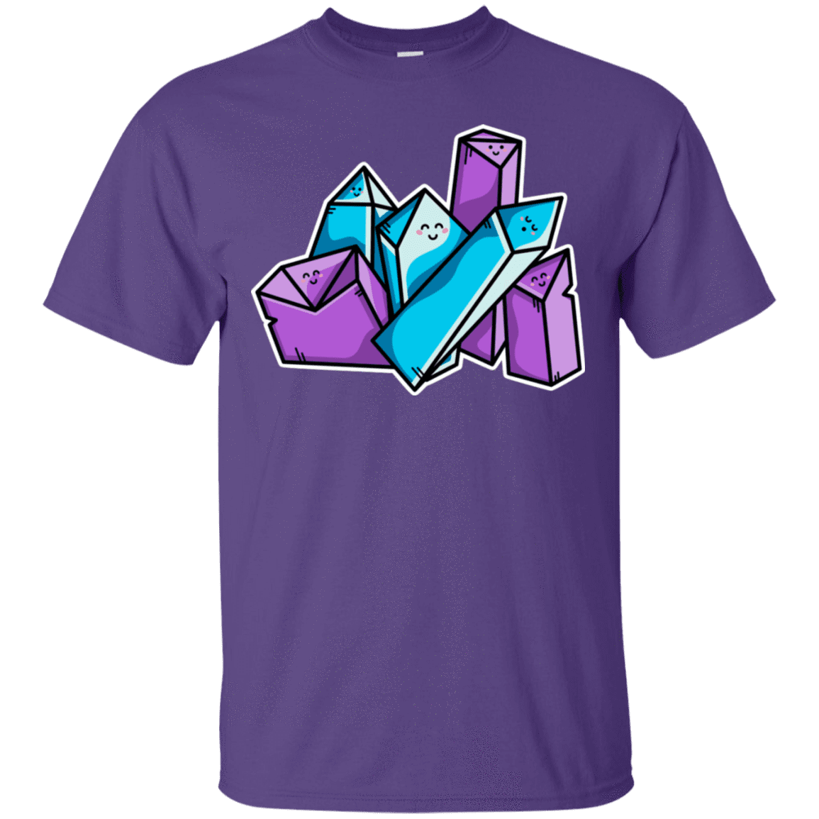 T-Shirts Purple / S Kawaii Cute Crystals T-Shirt