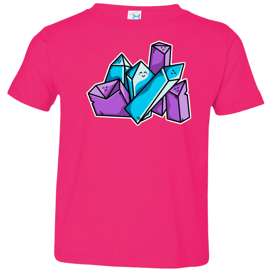 T-Shirts Hot Pink / 2T Kawaii Cute Crystals Toddler Premium T-Shirt