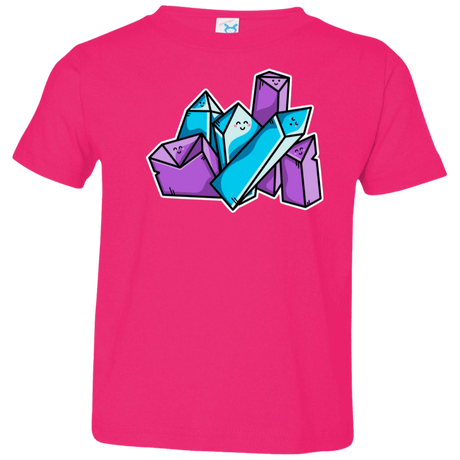 T-Shirts Hot Pink / 2T Kawaii Cute Crystals Toddler Premium T-Shirt