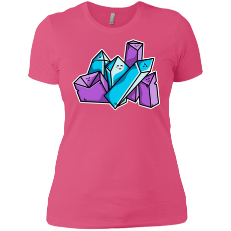 T-Shirts Hot Pink / X-Small Kawaii Cute Crystals Women's Premium T-Shirt
