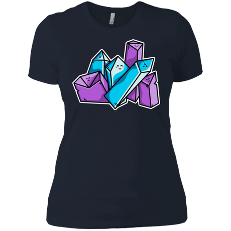 T-Shirts Midnight Navy / X-Small Kawaii Cute Crystals Women's Premium T-Shirt
