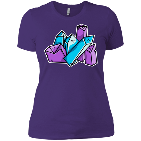T-Shirts Purple Rush/ / X-Small Kawaii Cute Crystals Women's Premium T-Shirt