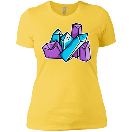 T-Shirts Vibrant Yellow / X-Small Kawaii Cute Crystals Women's Premium T-Shirt