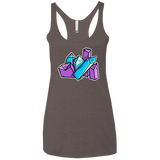 T-Shirts Macchiato / X-Small Kawaii Cute Crystals Women's Triblend Racerback Tank