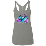 T-Shirts Venetian Grey / X-Small Kawaii Cute Crystals Women's Triblend Racerback Tank