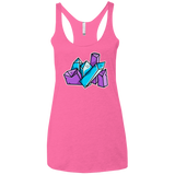 T-Shirts Vintage Pink / X-Small Kawaii Cute Crystals Women's Triblend Racerback Tank