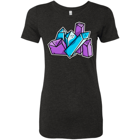 T-Shirts Vintage Black / S Kawaii Cute Crystals Women's Triblend T-Shirt