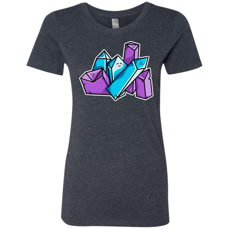 T-Shirts Vintage Navy / S Kawaii Cute Crystals Women's Triblend T-Shirt