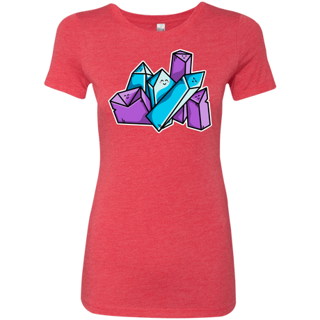 T-Shirts Vintage Red / S Kawaii Cute Crystals Women's Triblend T-Shirt