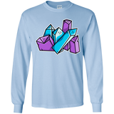 T-Shirts Light Blue / YS Kawaii Cute Crystals Youth Long Sleeve T-Shirt