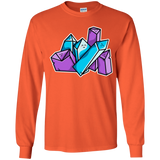 T-Shirts Orange / YS Kawaii Cute Crystals Youth Long Sleeve T-Shirt