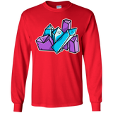 T-Shirts Red / YS Kawaii Cute Crystals Youth Long Sleeve T-Shirt