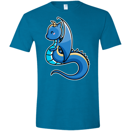 T-Shirts Antique Sapphire / S Kawaii Cute Dragon Men's Semi-Fitted Softstyle
