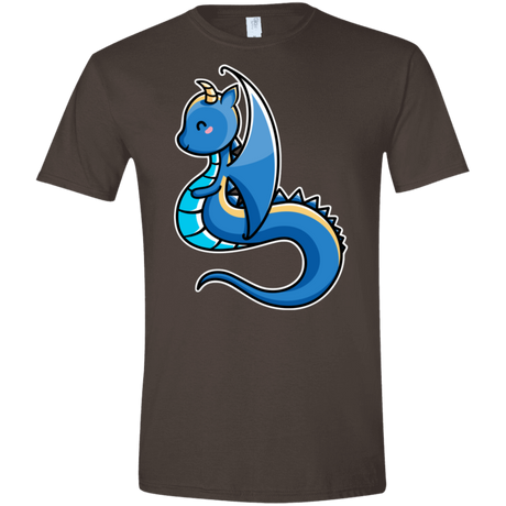 T-Shirts Dark Chocolate / S Kawaii Cute Dragon Men's Semi-Fitted Softstyle