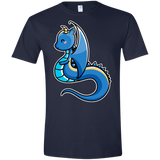 T-Shirts Navy / X-Small Kawaii Cute Dragon Men's Semi-Fitted Softstyle