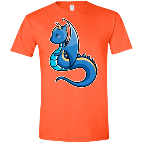 T-Shirts Orange / S Kawaii Cute Dragon Men's Semi-Fitted Softstyle