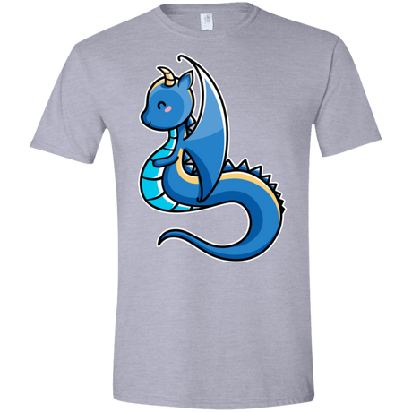 T-Shirts Sport Grey / X-Small Kawaii Cute Dragon Men's Semi-Fitted Softstyle