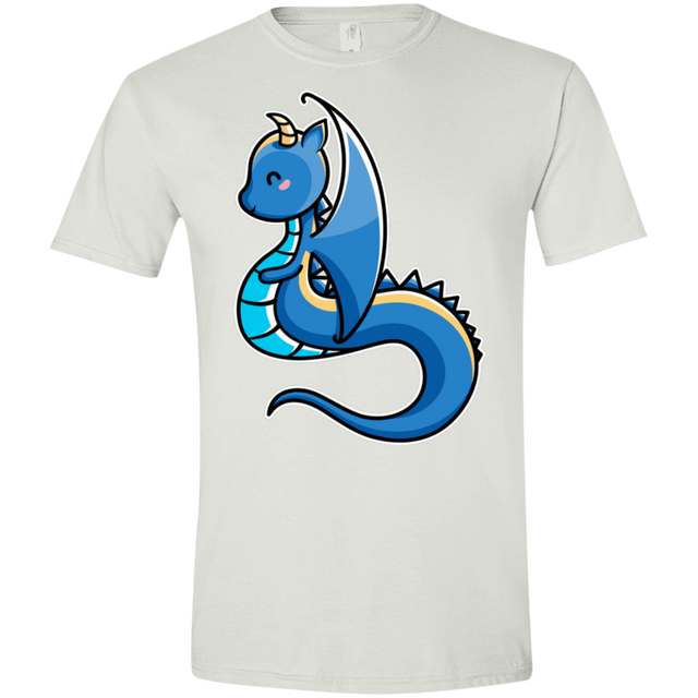T-Shirts White / X-Small Kawaii Cute Dragon Men's Semi-Fitted Softstyle