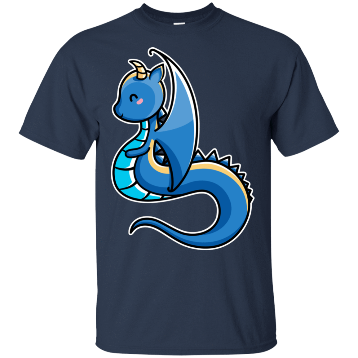 T-Shirts Navy / S Kawaii Cute Dragon T-Shirt