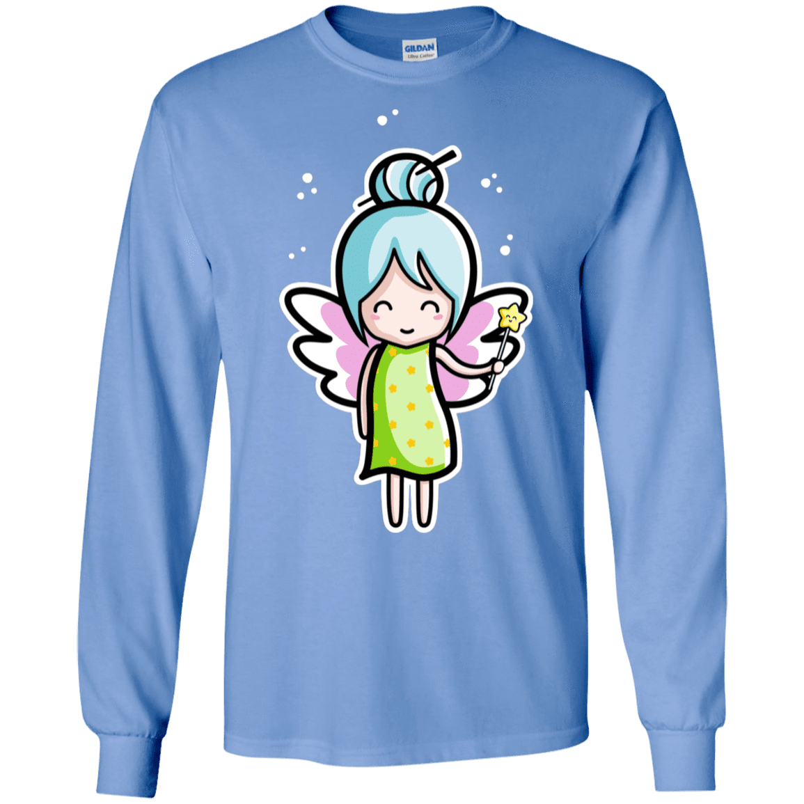 T-Shirts Carolina Blue / S Kawaii Cute Fairy Men's Long Sleeve T-Shirt