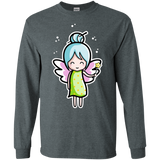 T-Shirts Dark Heather / S Kawaii Cute Fairy Men's Long Sleeve T-Shirt