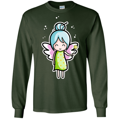 T-Shirts Forest Green / S Kawaii Cute Fairy Men's Long Sleeve T-Shirt