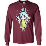 T-Shirts Maroon / S Kawaii Cute Fairy Men's Long Sleeve T-Shirt