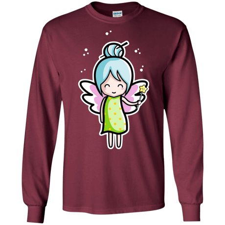 T-Shirts Maroon / S Kawaii Cute Fairy Men's Long Sleeve T-Shirt