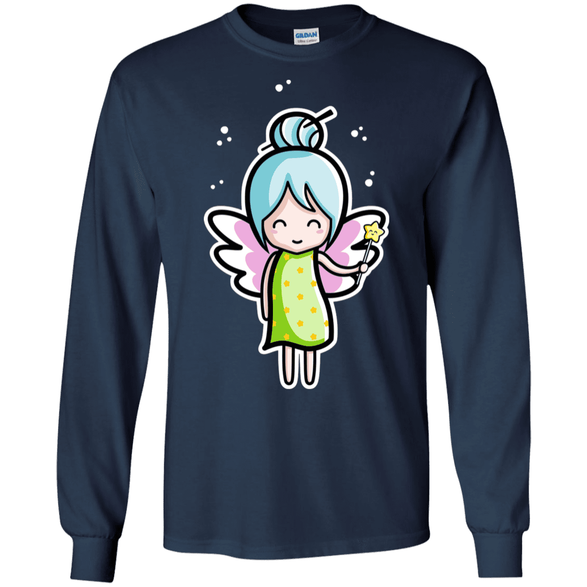 T-Shirts Navy / S Kawaii Cute Fairy Men's Long Sleeve T-Shirt