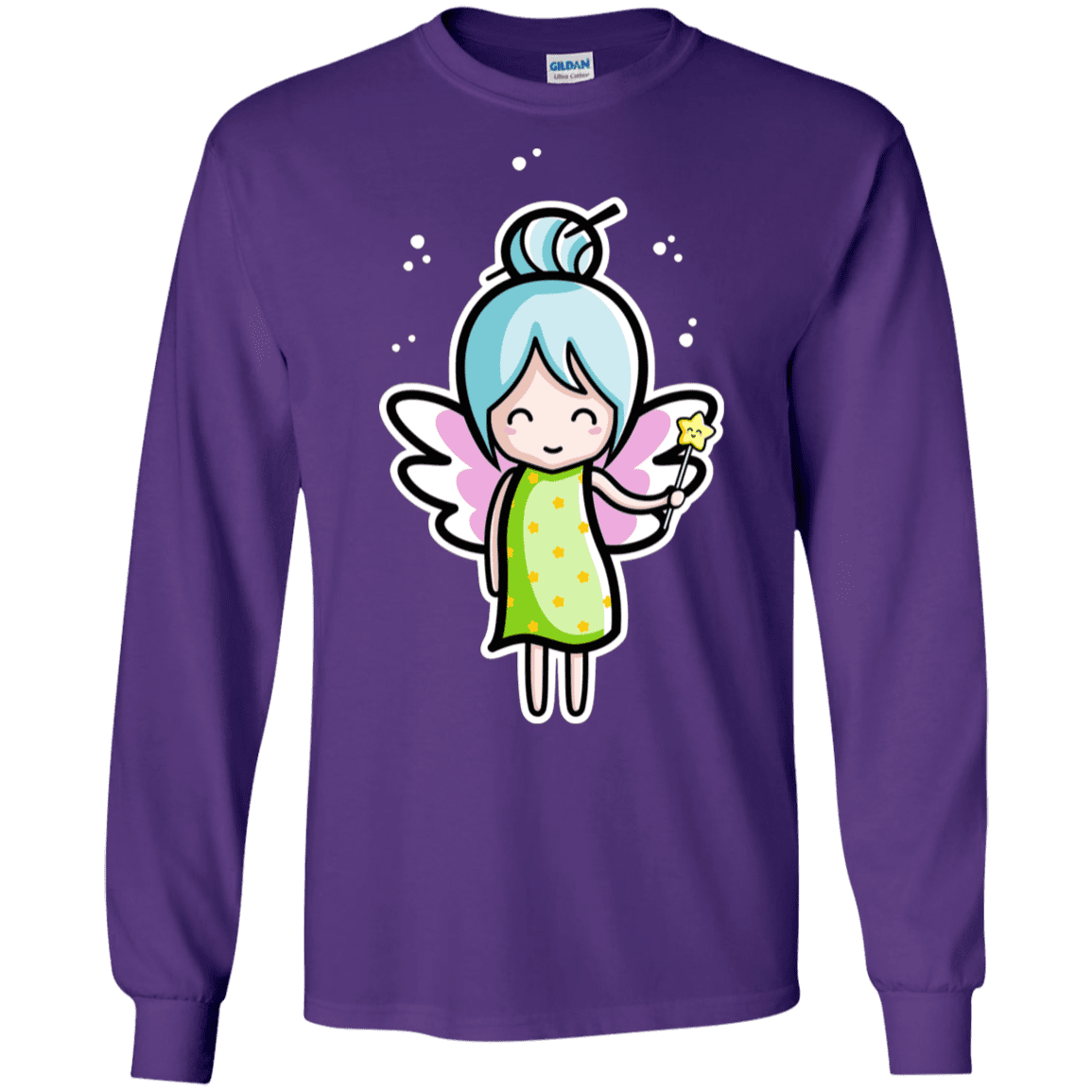 T-Shirts Purple / S Kawaii Cute Fairy Men's Long Sleeve T-Shirt