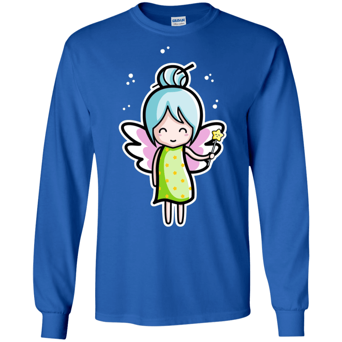 T-Shirts Royal / S Kawaii Cute Fairy Men's Long Sleeve T-Shirt