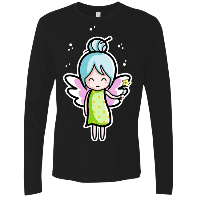 T-Shirts Black / S Kawaii Cute Fairy Men's Premium Long Sleeve