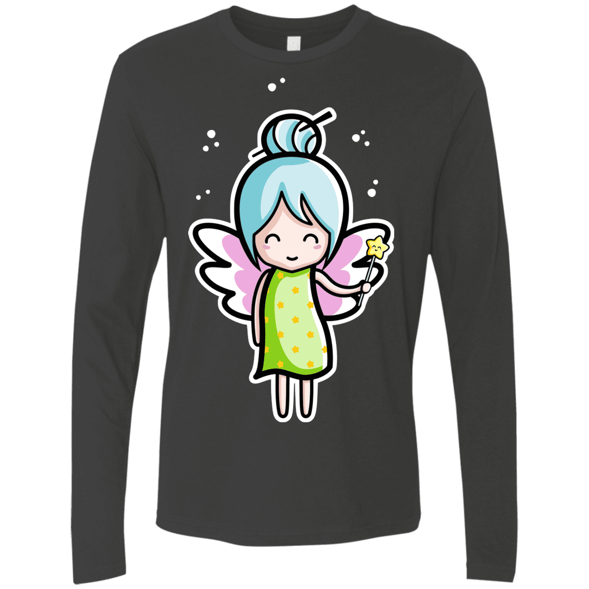 T-Shirts Heavy Metal / S Kawaii Cute Fairy Men's Premium Long Sleeve