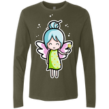 T-Shirts Military Green / S Kawaii Cute Fairy Men's Premium Long Sleeve