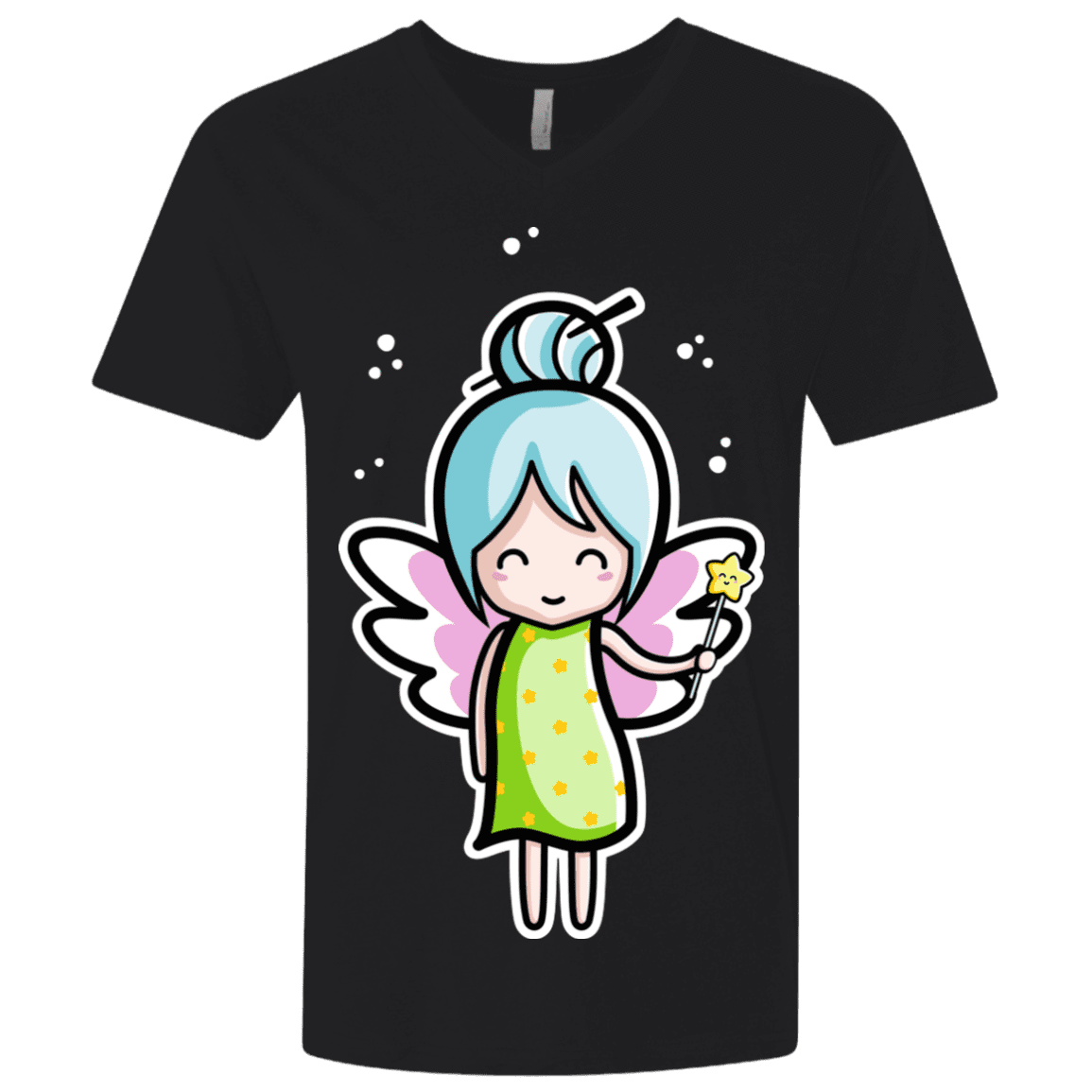 T-Shirts Black / X-Small Kawaii Cute Fairy Men's Premium V-Neck