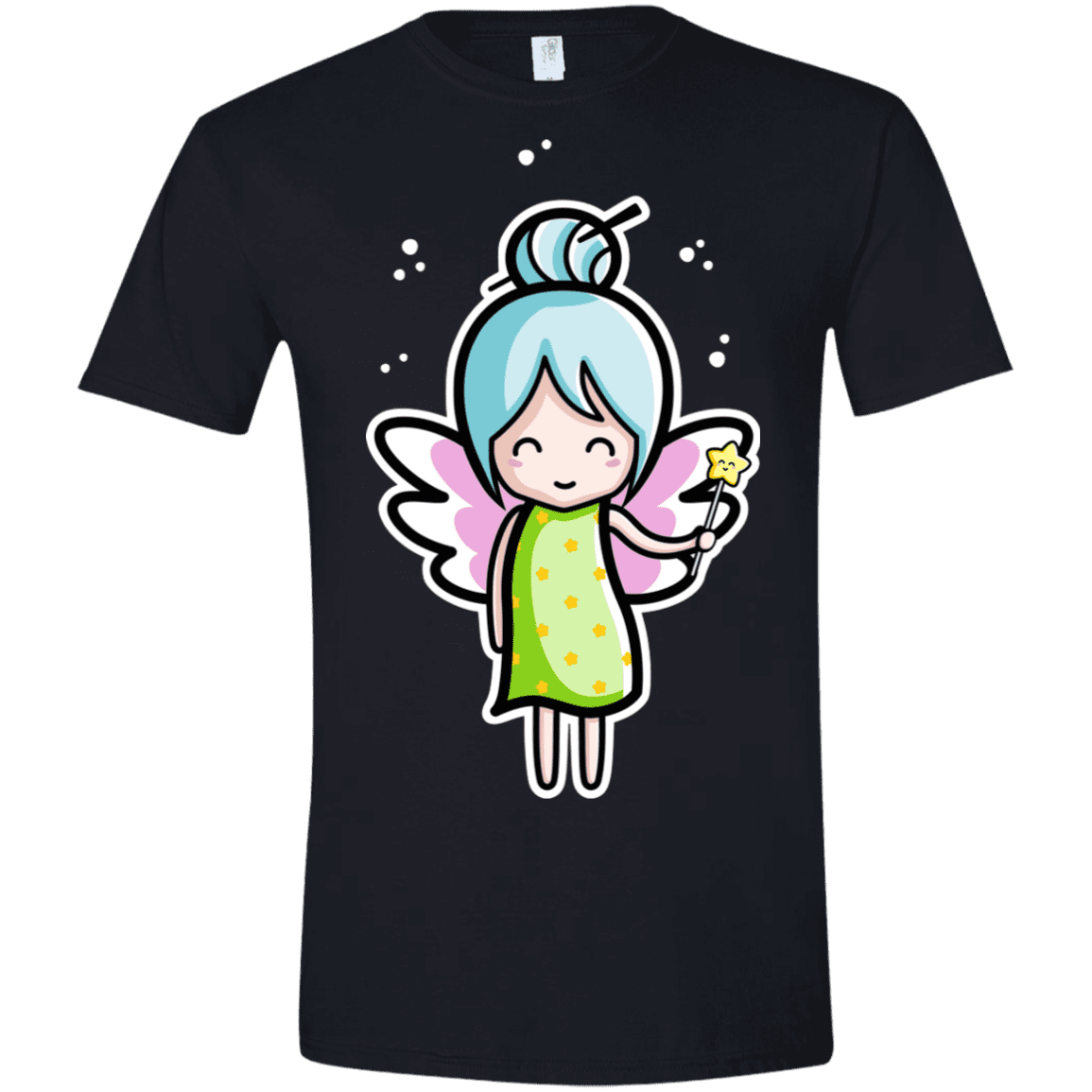 T-Shirts Black / X-Small Kawaii Cute Fairy Men's Semi-Fitted Softstyle