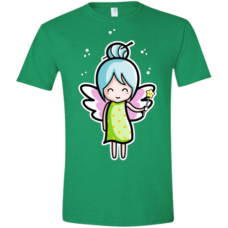 T-Shirts Heather Irish Green / M Kawaii Cute Fairy Men's Semi-Fitted Softstyle