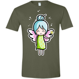 T-Shirts Military Green / S Kawaii Cute Fairy Men's Semi-Fitted Softstyle