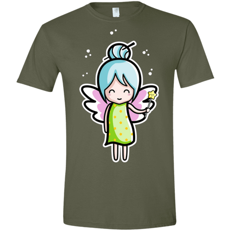 T-Shirts Military Green / S Kawaii Cute Fairy Men's Semi-Fitted Softstyle