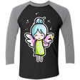T-Shirts Vintage Black/Premium Heather / X-Small Kawaii Cute Fairy Men's Triblend 3/4 Sleeve