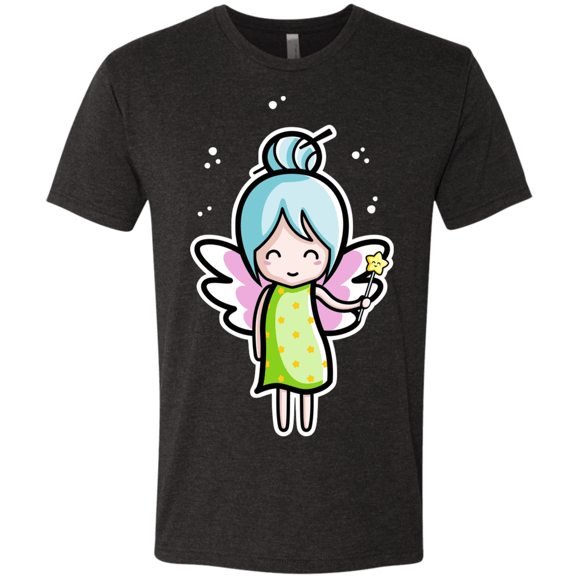 T-Shirts Vintage Black / S Kawaii Cute Fairy Men's Triblend T-Shirt