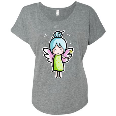 T-Shirts Premium Heather / X-Small Kawaii Cute Fairy Triblend Dolman Sleeve
