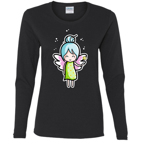 T-Shirts Black / S Kawaii Cute Fairy Women's Long Sleeve T-Shirt