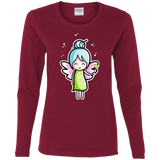 T-Shirts Cardinal / S Kawaii Cute Fairy Women's Long Sleeve T-Shirt