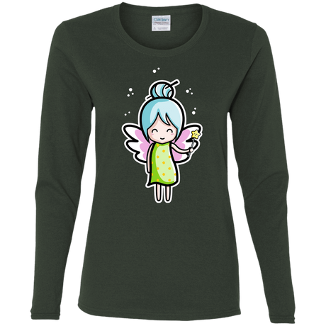 T-Shirts Forest / S Kawaii Cute Fairy Women's Long Sleeve T-Shirt