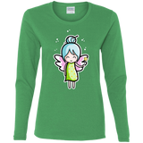 T-Shirts Irish Green / S Kawaii Cute Fairy Women's Long Sleeve T-Shirt