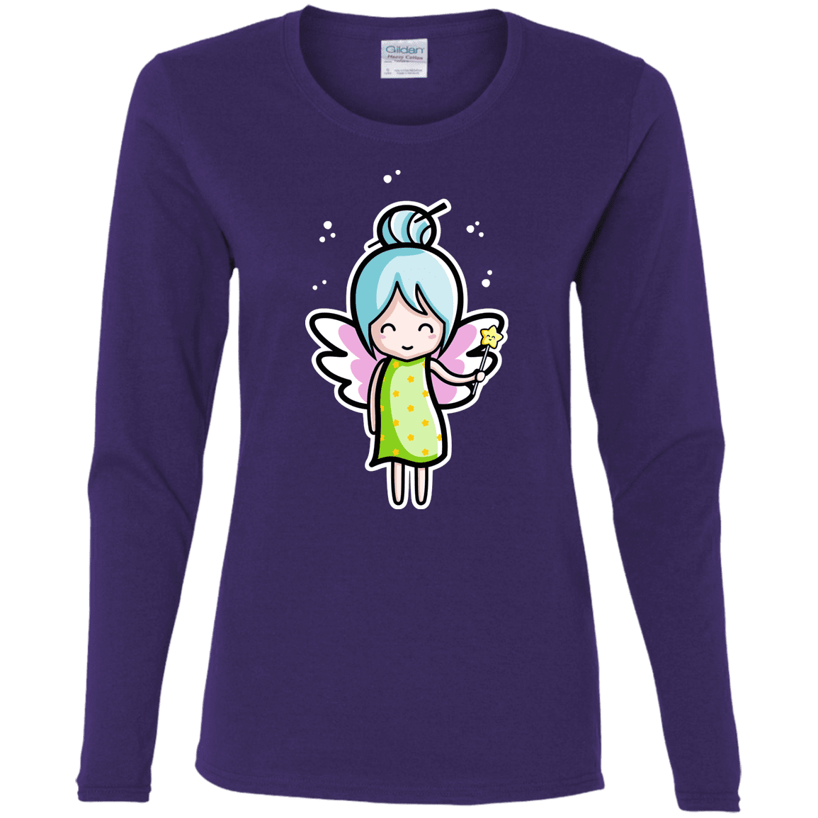 T-Shirts Purple / S Kawaii Cute Fairy Women's Long Sleeve T-Shirt