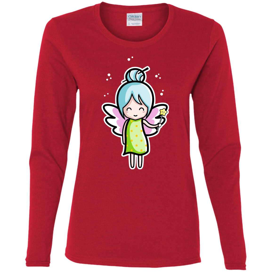 T-Shirts Red / S Kawaii Cute Fairy Women's Long Sleeve T-Shirt